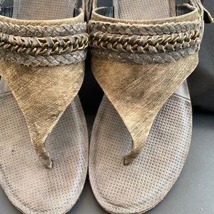 Naughty Monkey Genuine Leather Sandal Braided  7.5